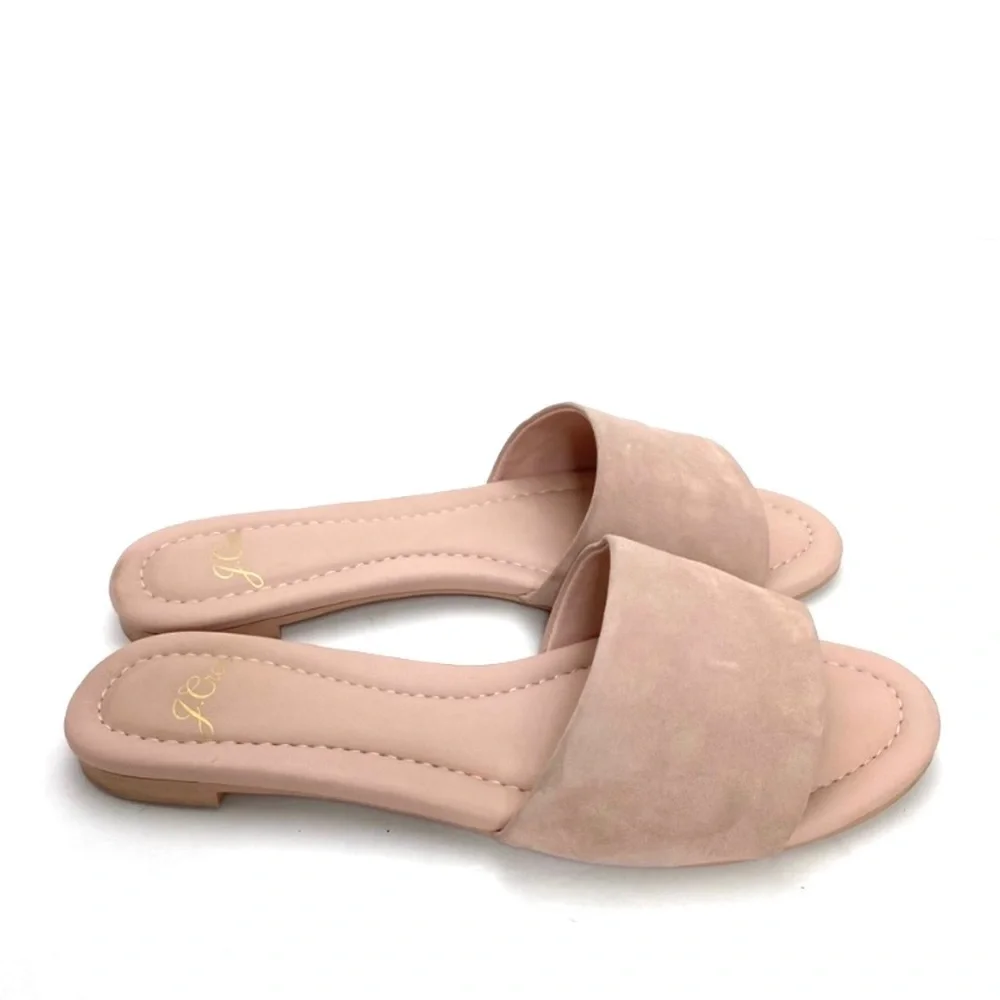 J.crew Suede Slide Sandals in light Pink